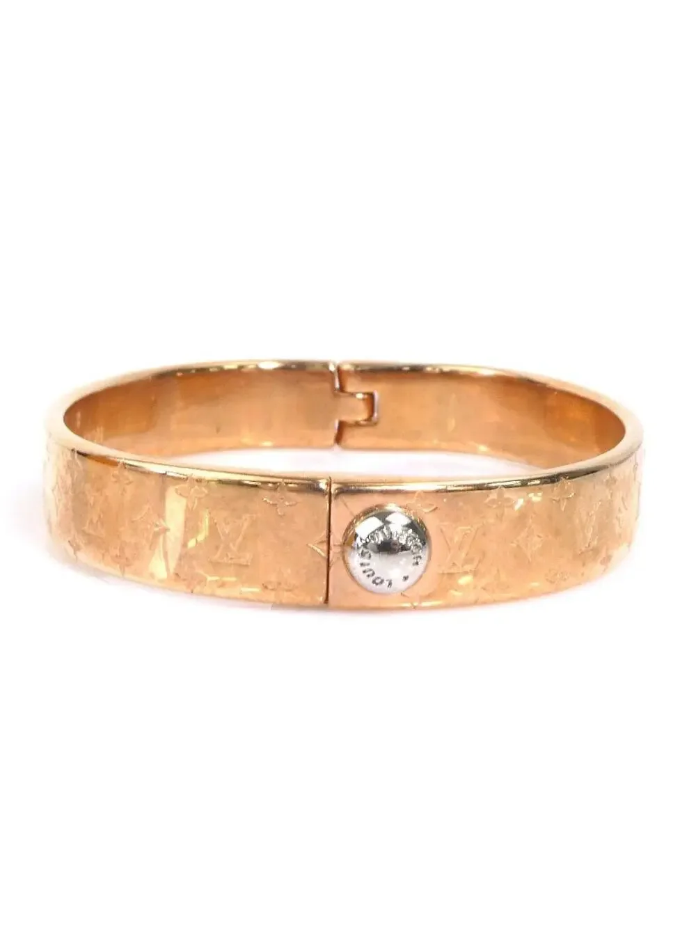 Auth Louis Vuitton Cuff Nanogram #308751L22B